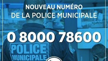 Police Municipale : nouveau n° de téléphone