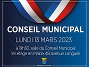 Conseil Municipal du 13 mars 2023